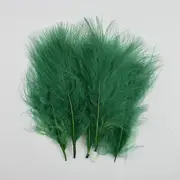 Leather Pink Marabou Turkey Feathers Pheasant White Feathers For Crafts White Feathers For Clothes Carnaval Assesoires Plumas dark green 20 Pieces