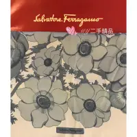 在飛比找蝦皮購物優惠-Salvatore Ferragamo 方巾 披巾 絲巾 披