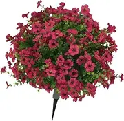 WeiLaiKeQi Flower Stake for Outdoor Use, Lawn Decoration Gift, Yard Ornament for Pathway, Pink, as described
