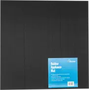Pacifica Black Rubber Appliance Mat