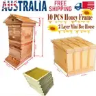 10X Bee Hive Comb Frames + 2 Layer MINi Beehive Auto Brood Honey House Wood Bee