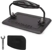 Grill Press Cast Iron Burger Press For Bacon Steak & Hamburgers 6.75"x4.5"inch