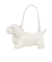 Hector shearling shoulder bag One size white
