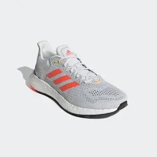 【adidas 愛迪達】跑步鞋 男 白橘PUREBOOST 21(GY5102)