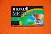 MAXELL METAL CD 60 VS. II TYPE IV BLANK CASSETTE TAPE (1) (SEALED)