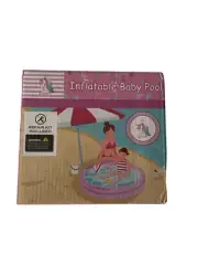 Unicorn Princess Round Inflatable Baby Pool Repair Kit Included