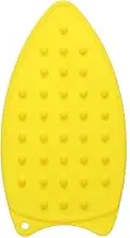 sourcing map Silicone Iron Rest Pad, Multipurpose Iron Hot Resistant Mat Iron Rest Plate for Ironing Board Hot Heat Resistant Steam Compact Mat, Yellow