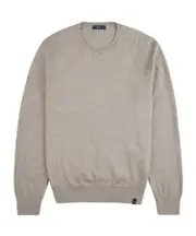 round-neck wool pullover IT52,IT54,IT58 natural