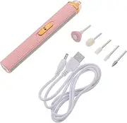 IWOWHERO 1Set Electric Nail Drill Machine Portable Polisher Kit for Nails Ergonomic Design for Callus Removal Grinding and Polishing for Professionals and Personal Use