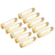 100Pcs Safety Bar Pins 25mm Brooch Clasp Pin Backs for ID Badges, Rose Gold