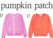 Pumpkin Patch Carly Rose Cardigans Two Pockets Gold Tone Buttons Size 3 RRP $30