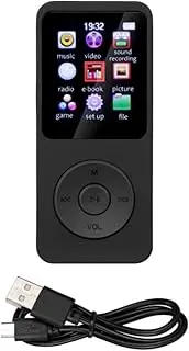 5V/1A Bluetooth 5.0 MP3 Player 1.8" Display Screen with FM Radio E-Book Game Console Functions Support 128GB TF Card