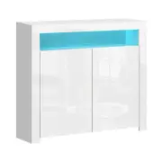 Artiss Buffet Sideboard LED Cupboard Pantry Cabinet 2 Doors Storage Shelf New