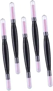 VICASKY 5Pcs Double Ended Pumice Stone Nail File Cuticle Remover Trimmer Professional Manicure Tool for Salon Home Use Safe Grinding Polisher for Healthy Nails