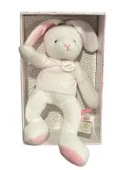 DouDou Et Compagnie Plush BUNNY RABBIT Security Lovey Baby Toy PINK DOT Shirt