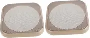 iplusmile 2 Pcs Car Speaker Grill Covers Stylish Decorative Protection Screen for Audio System Durable Vehicle Speaker Grille Cover Easy Install Broad Use and Car Horns
