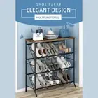 BENCH SHOE RACK SHELF RAIL SLATTED BEDROOM SHOES ORAGNISER STAND