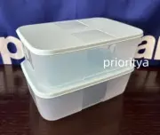 Tupperware Freezer Mates Medium #2 Container 1.5L/6c Set 2 Ice Cube Seal New