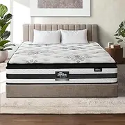 [BEDRA BEDDING] King Mattress Cool Gel Bed Medium Firm Mattress with Pocket Spring 34cm Thickness