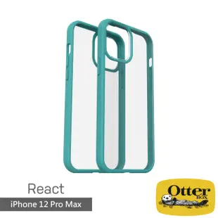 【OtterBox】iPhone 12 Pro Max 6.7吋 React輕透防摔殼(藍)