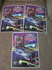 3 GHOST BUSTER PINBALL BROCHURES