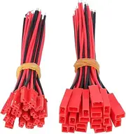 Standard 16. 0×5. 0×3. 20Pcs Jst Male Cables 20Pcs Jst Female Cables 24 Awg Pin Connector Wire for Rc Battery Jst Connectors Pin Standard