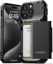 [VRS DESIGN] Damda Glide Pro Case Designed for Apple iPhone 15 Pro Max (2023)[6.7-inch] Heavy Duty Wallet Cover - Black Groove
