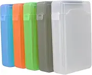 Generic 5pcs Hard Drive Cases 2.5 Inches White Green Orange Grey Hard Sturdy Storage Holder for Office