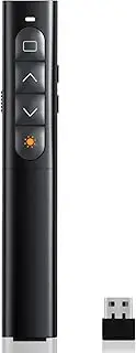 NXPUXP Presentation Clicker, PowerPoint Remote Control, Wireless 2.4 GHz Powerpoint Remote Control, Wireless Presenter Suitable for Teachers, Offices, Meetings, Reports