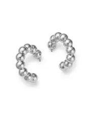 Bloomingdale's Fine Collection Large Multi Bead Hoop Earrings in Sterling Silver