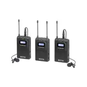 Boya BY-WM8 PRO-K2 UHF Dual Channel Wireless Lavalier Lapel Microphone
