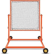 Hollowfly Large Height Adjustable Rebounder, 42 x 42'' Lacrosse Rebounder for Backyard Adjustable Angle Pitch Back Baseball Rebounder for Basketball Volleyball Tennis Softball Soccer Football Training