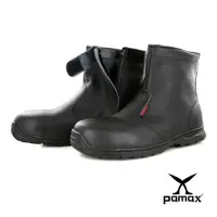 在飛比找PChome24h購物優惠-PAMAX帕瑪斯【長筒拉鍊】★皮革製高抓地力安全鞋 PZ31