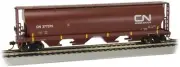Bachmann CN 377375 Grain Hopper - Boxcar Red, Noodle Logo - HO Scale