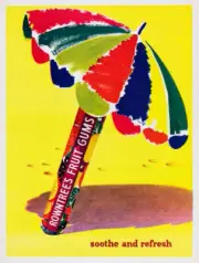 Advertisement For Rowntrees Fruit Gums 1950s era Photo 10
