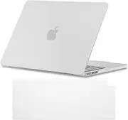 Case Compatible with MacBook Air 13.6 M4 M3 M2 2022 2024 2025 Model: A3240 A3113 A2681, Hard Shell Case Plastic with EU Keyboard Cover Protective Case - Matte Transparent