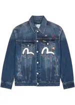 Evisu Inari Mask Logo Denim Jacket - Indigo - L L