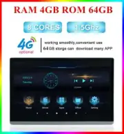 1080P Car Monitor Android 11 Touch Screen 4GB 64GB BT AV Mirror Link OBD TPMS FM