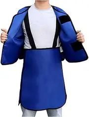 [KJIASDFE] 0.35/0.5mmpb Lead Clothes Set, Split Lead Vest and Lead Apron, Comfortable Adjustable Protective Clothing
