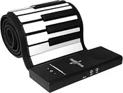 88 Key Roll up Piano Keyboard, Pure Piano Sound Source, Built-in Both Rechargeable Battery and Speaker/midi via USB