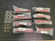 8 PIECES ⛑ S & W Level-It Leveling Mount Swivel Stud Zinc Steel ⛑ 3/8"-16 x 4"