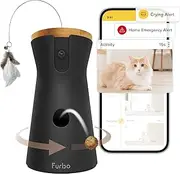 Furbo 360° Cat Camera + Furbo Nanny w/AI Smart Alerts: Home Emergency & Activity Alerts | 360° Rotating Cat Tracking, Treat Toss, Colour Night Vision, 2-Way Audio (Requires Phone App Subscription)