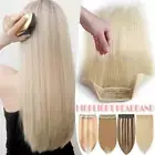 Invisible Wire In no Clip Remy Human Hair Extensions Line Headband Invis Weft AU