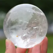 Carved Clear Quartz Ball Natural Quartz Crystal Sphere Reiki Crystal Gift JQ8
