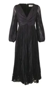 Zimmerman Burnout Sunray Black Midi Dress US 4 New/Tags