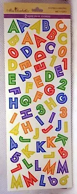 MISS ELIZABETH'S ABC's 123's Scrapbooking Stickers (NEW)