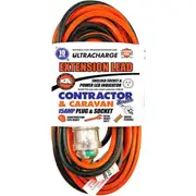 Ultracharge 10m Outdoor Extension Lead 15Amp Cable Cord Power Shielded Socket