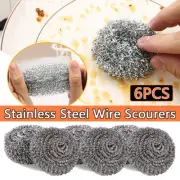 Dishwashing Pot Scourer ScrubStain Cleaning Kitchen Sponge Stainless Steel Wool