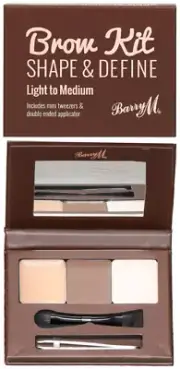 BARRY M Brow Kit Shape & Define Light To Medium - NEW SEALED