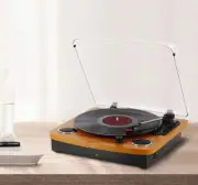Bluetooth Turntable,Vinly Record Player Built-in Dual Stereo Speakers
